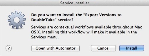 Install or view in Automator
