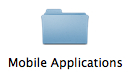 iPhone Mobile Applications Folder